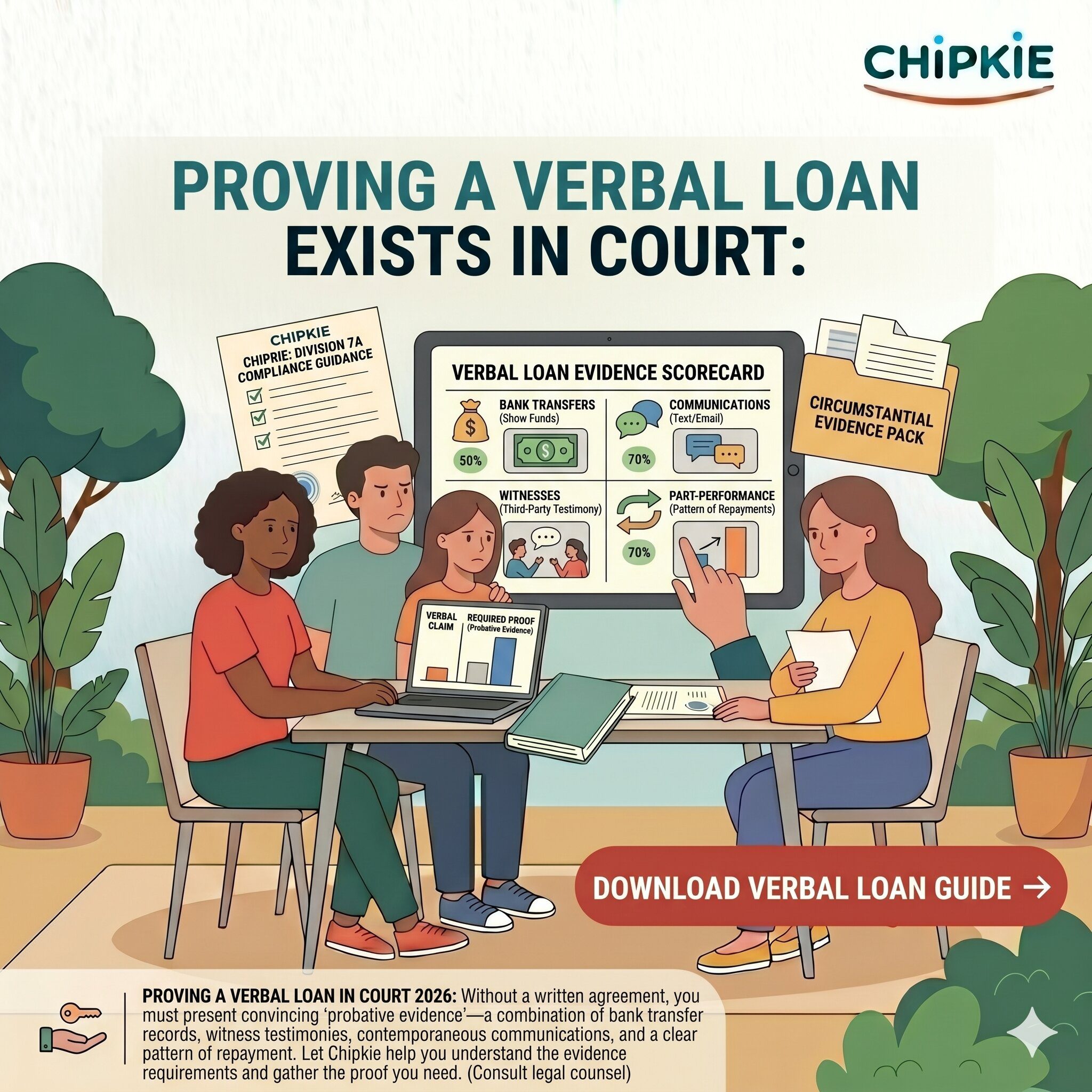 Proving a Verbal Loan Exists in Court