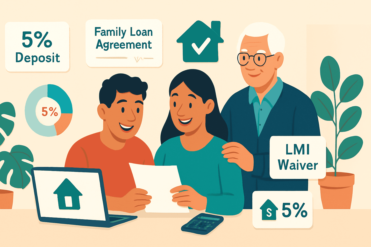 5% deposit scheme family loan